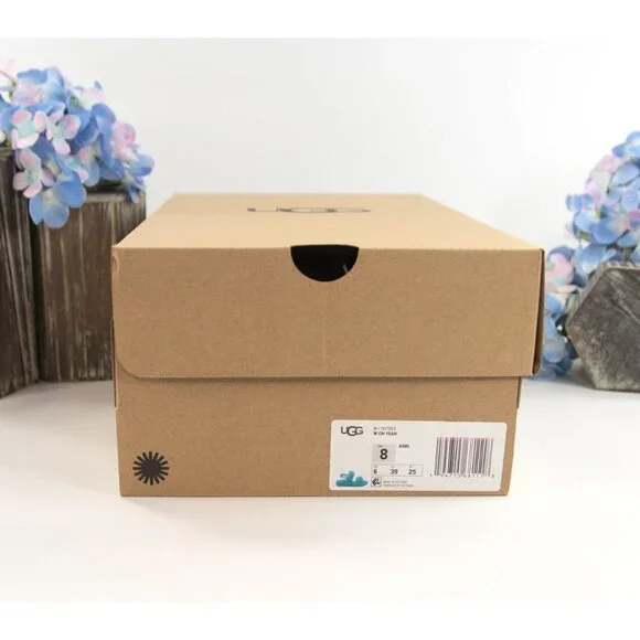 UGG Fluff Oh Yea Aqua Blue Sheepskin Fur Slippers Slides Sandals NIB - Picture 9 of 11